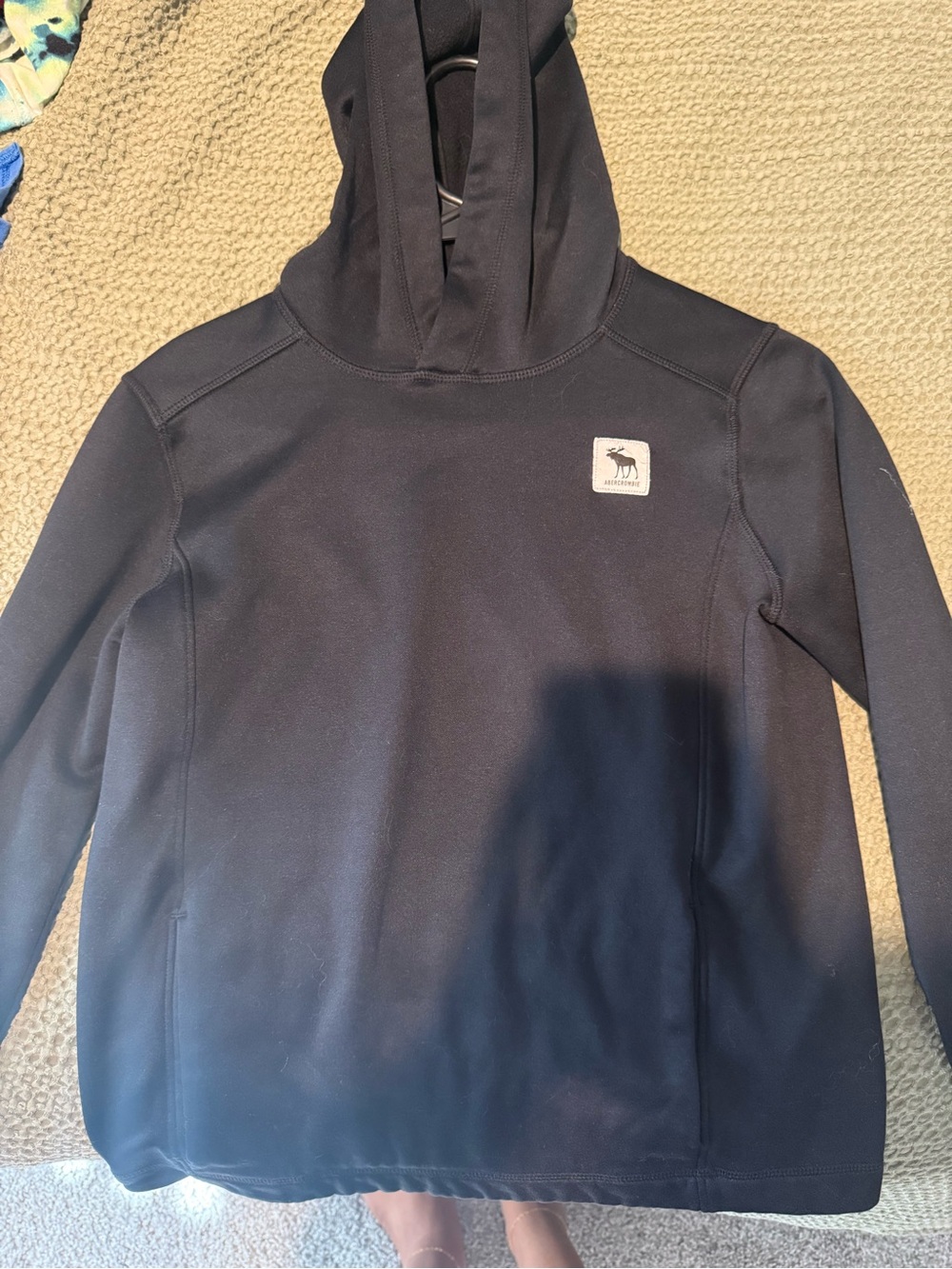 Abercrombie & Fitch Kid’s Black Logo Hoodie Sweater